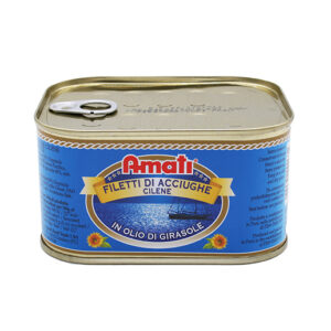 Monteargento Anchovy Fillets In Sunflower Oil 600g (dr.360)