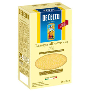 De Cecco Pasta Egg Lasagna n.112 500g