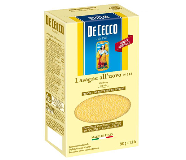 De Cecco Pasta Egg Lasagna n.112 500g